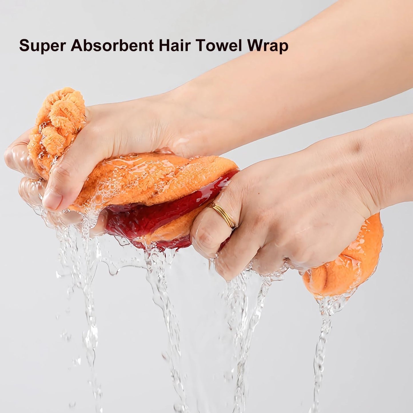 Microfiber Hair Drying Cap (Pack of 2)