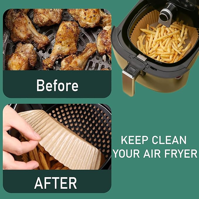 Non-Stick Air fryer Paper (50 Pcs)