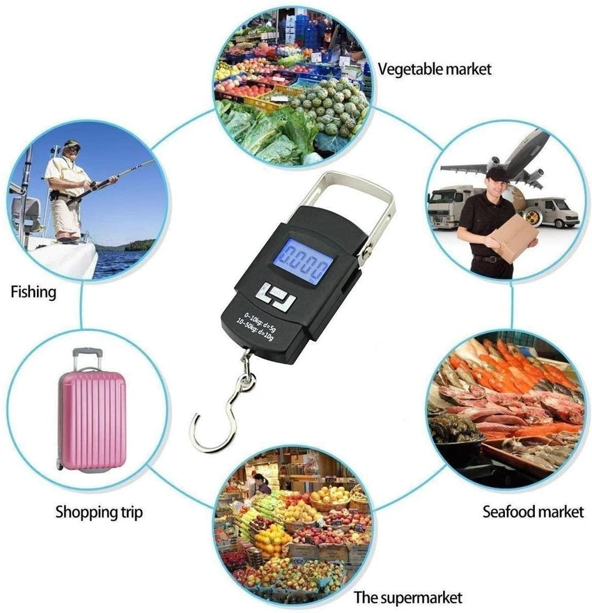 50kg Digital LED Luggage Weighing Scale