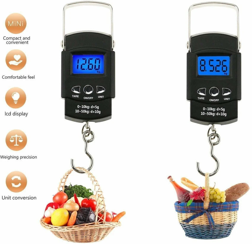 50kg Digital LED Luggage Weighing Scale