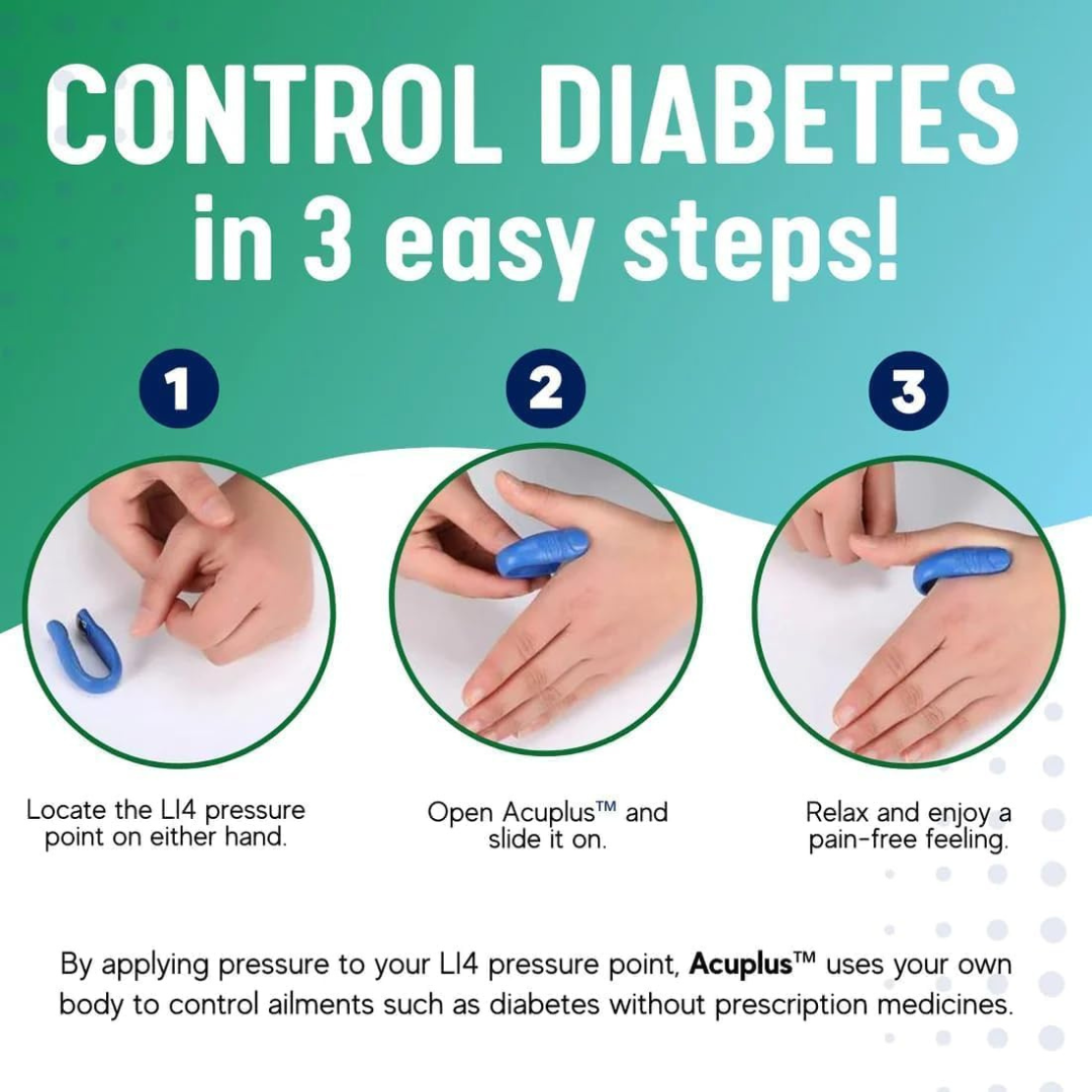 Sugar Control LI4 Acupressure Point Clip - Pack of 2