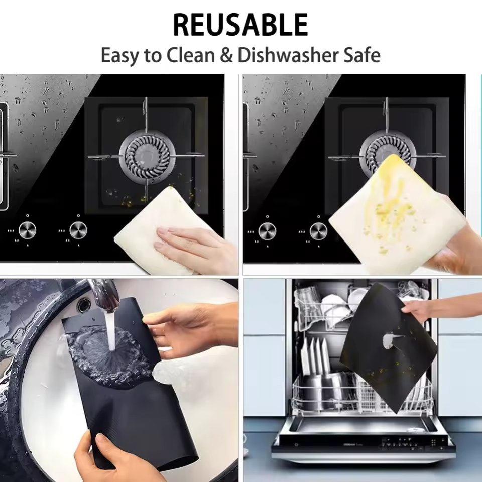4pcs Gas Stove Protector Sheet