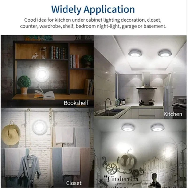 Pack of 3 Wireless LED Night Lights