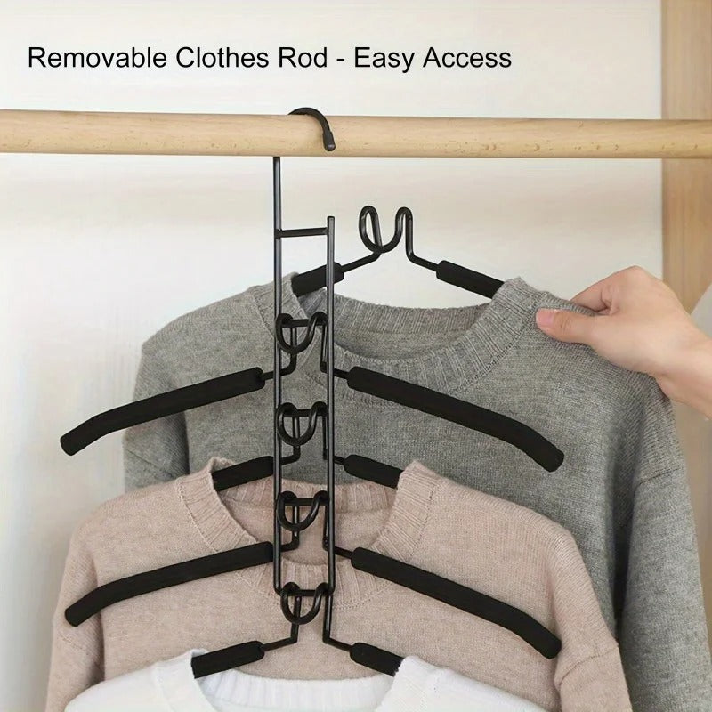 5 in 1 Non-Slip Metal Sweater Hanger