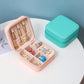 Mini leather jewelry box