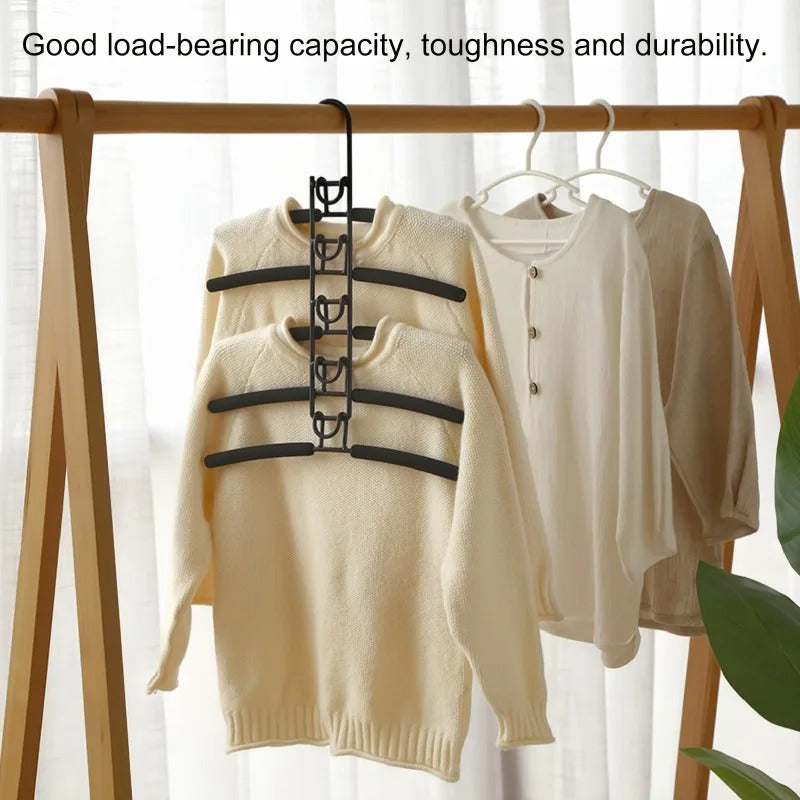 5 in 1 Non-Slip Metal Sweater Hanger