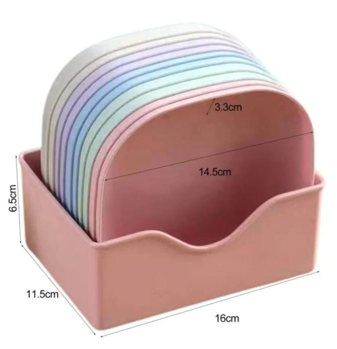 10 Pcs Plates with Stand